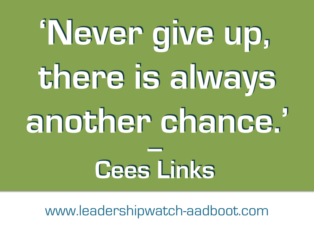 Quote of Cees Links on Green background